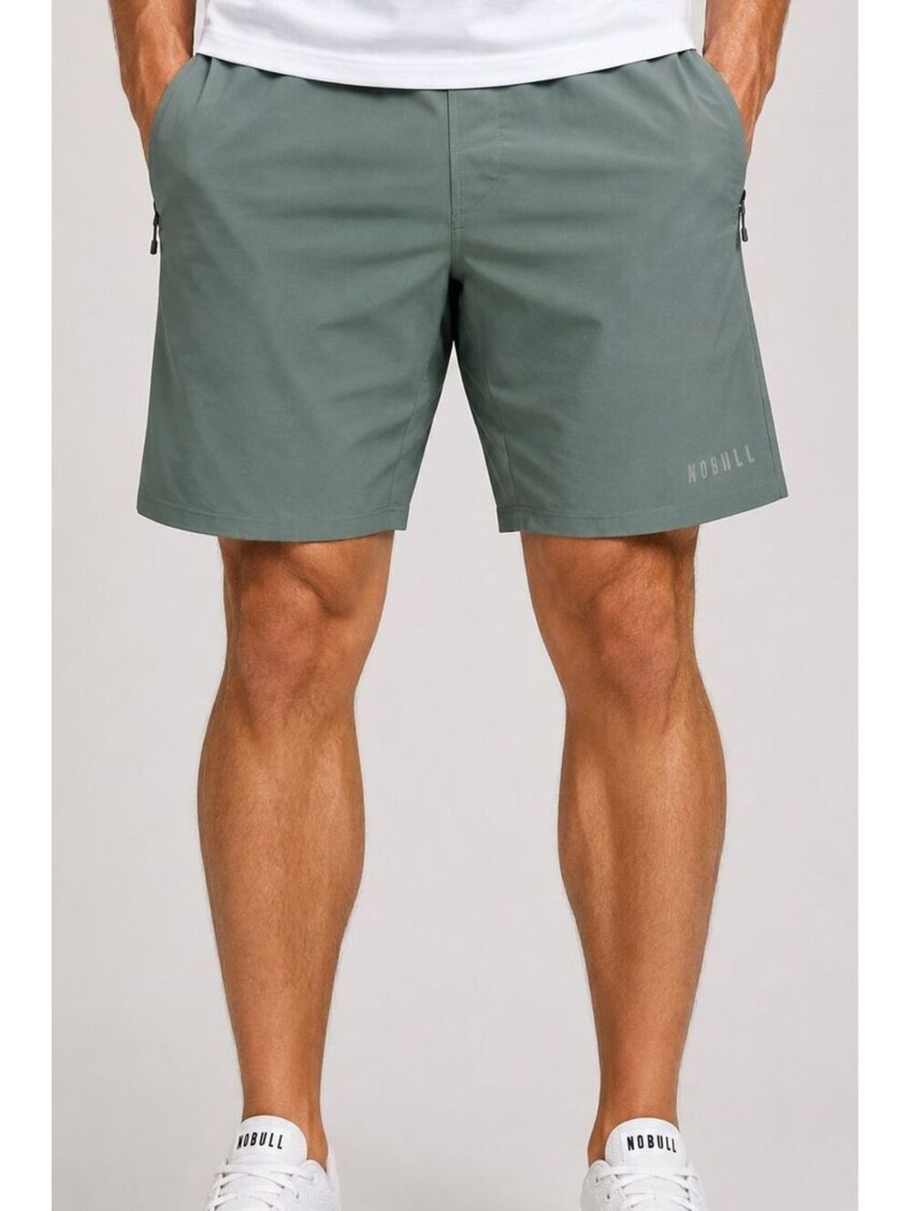 NOBULL Men's Green Training Shorts workout shorts active wear shorts.